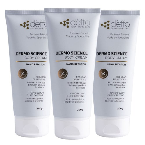 Body Cream Nano Redutor Dermo Science Kit Trio
