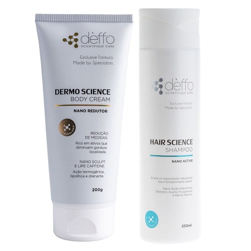 Kit Body Cream Nano Redutor e Shampoo Nano Active